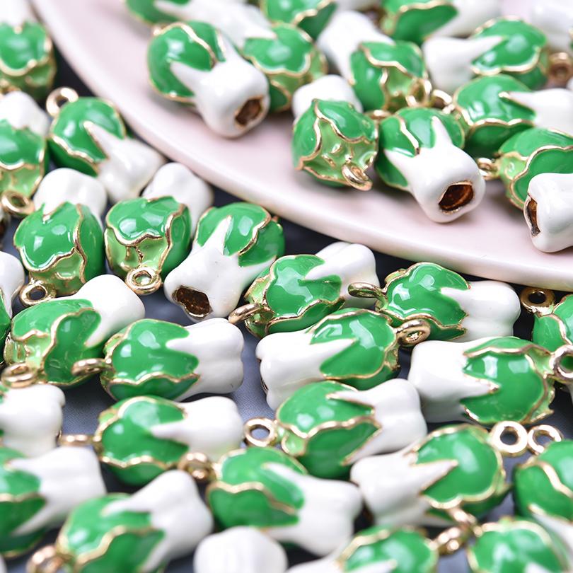 5pcs/Lot Cute Three-Dimensional Fruit Charm Enamel Cherry Mushroom Strawberry Pendants For Jewelry Making Supplies Banana Charms