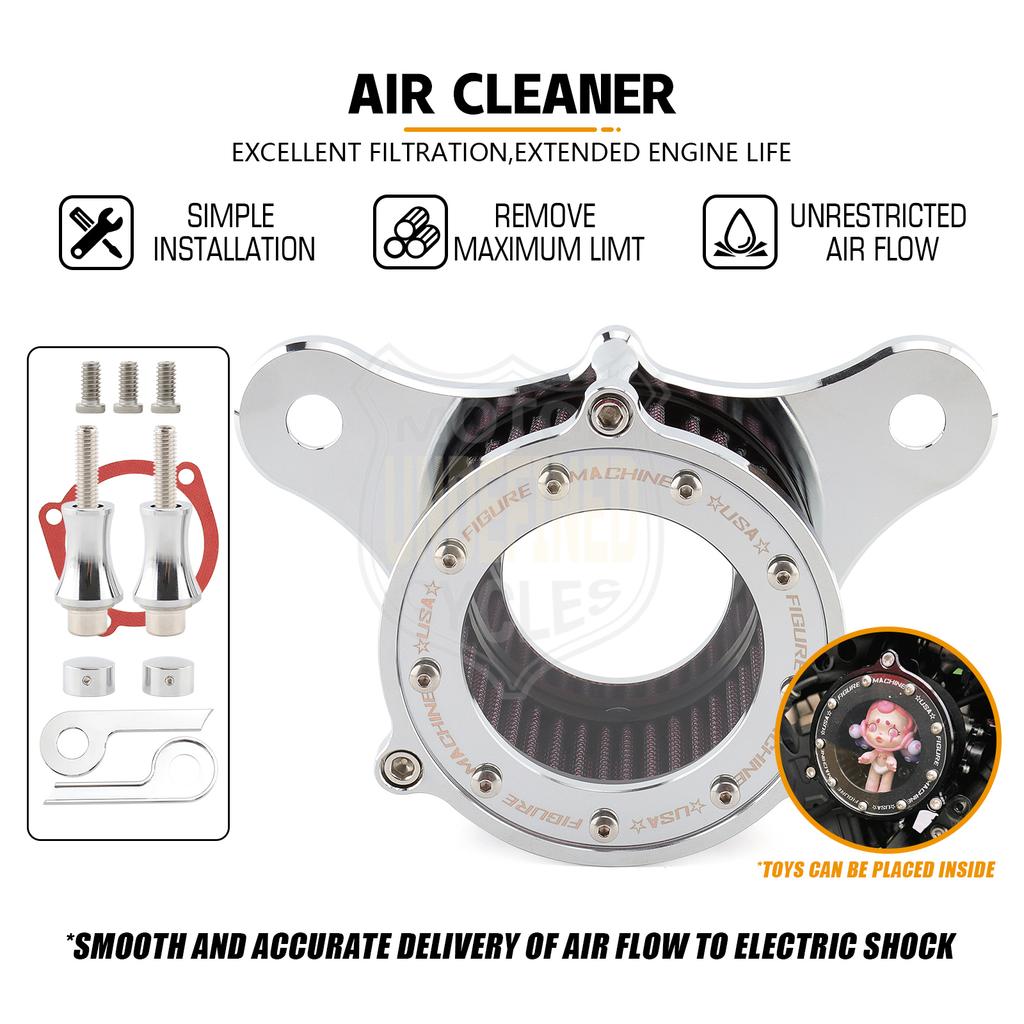 Motorcycle Air Filter Intake Cleaner System Kit For Harley Touring Road King Ultra Limited Dyna Super Glide Softail Night Train