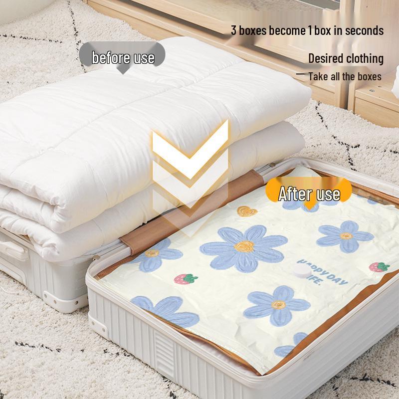 Large Vacuum Compression Storage Bag for Quilts & Clothes