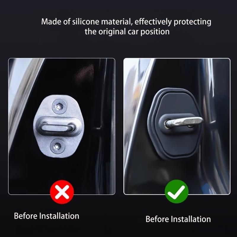 Für BYD Dolphin Mini Surf Seagull ~2026 2024 Auto Türschlossabdeckung Rostfrei Puffer Stoßdämpfung Schutz Zubehör