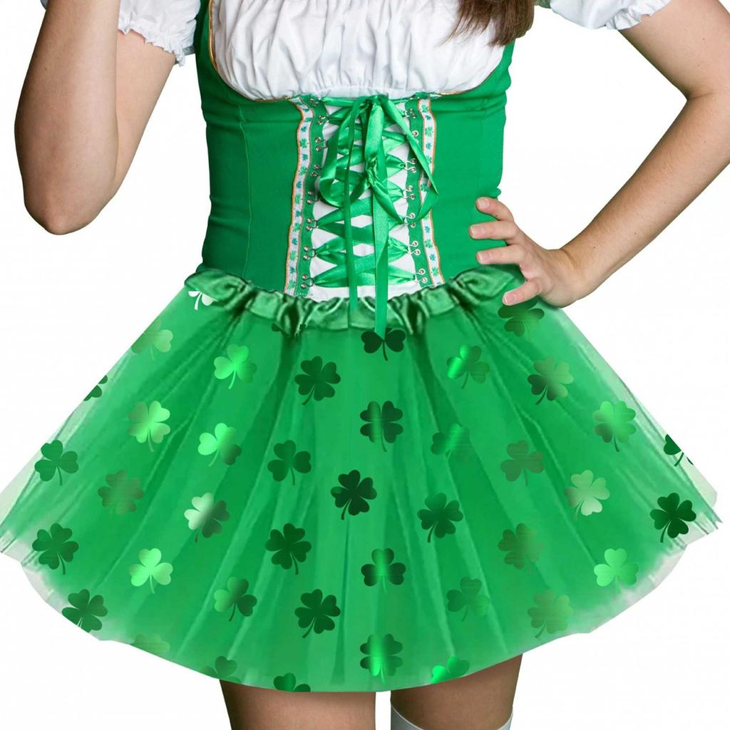 Fiestas Guirca Womens/Ladies Shamrock St Patricks Day Tutu Skirt