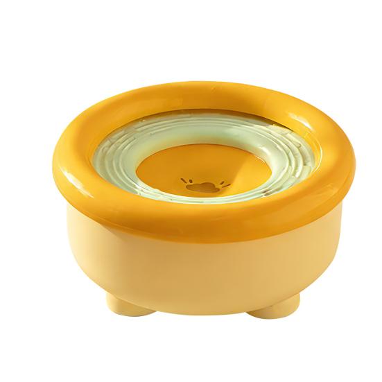 No Spill Dog Water Bowl Pet Bowl Slow 1500ml Anti-Splash Water Feeder Bowl with Non-Slip Base оранжевый