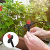 Garden 8-Hole Adjustable Double Lock for 1/4" Hose Irrigation Pot Plants Dripper Sprinkler 0-80L/H 133mm Support Watering Nozzle
