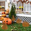 Halloween-themed retro aged metal garden decorations for the courtyard and garden