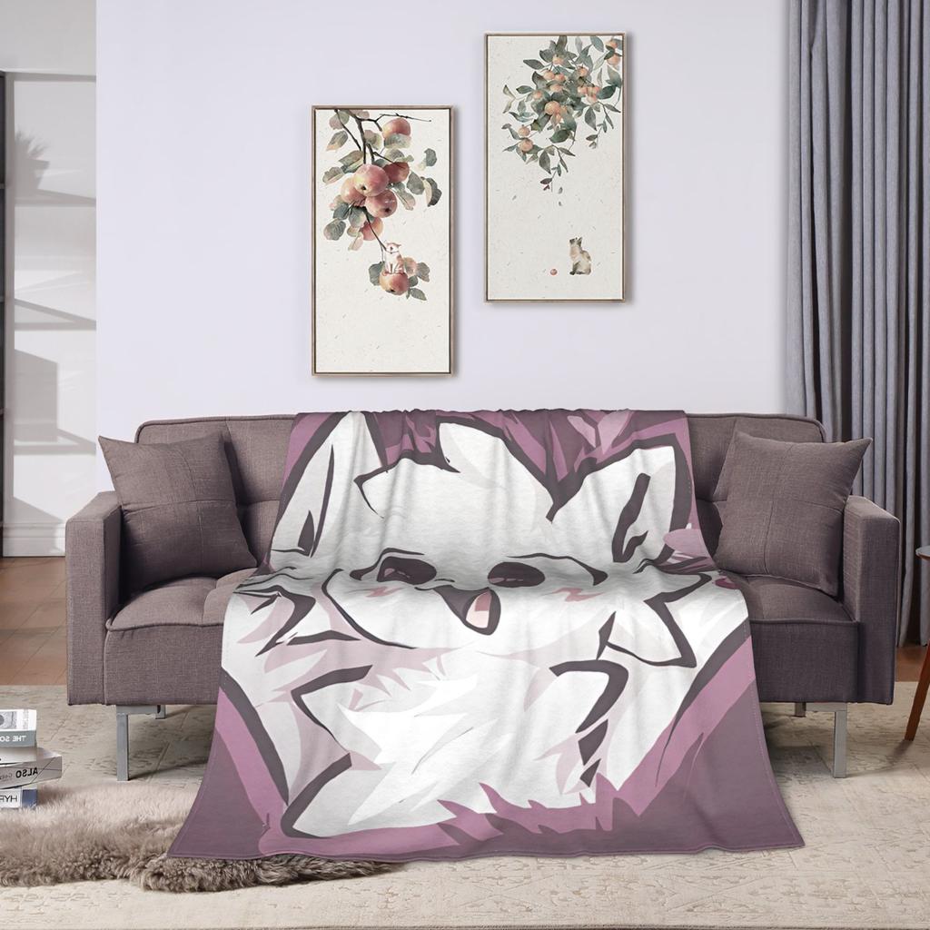 Boykisser Silly Cat Blankets Warm Novelty Plush Throw Blanket For Kids Adult Couch Chair Flannel Bedspread Bed Cover