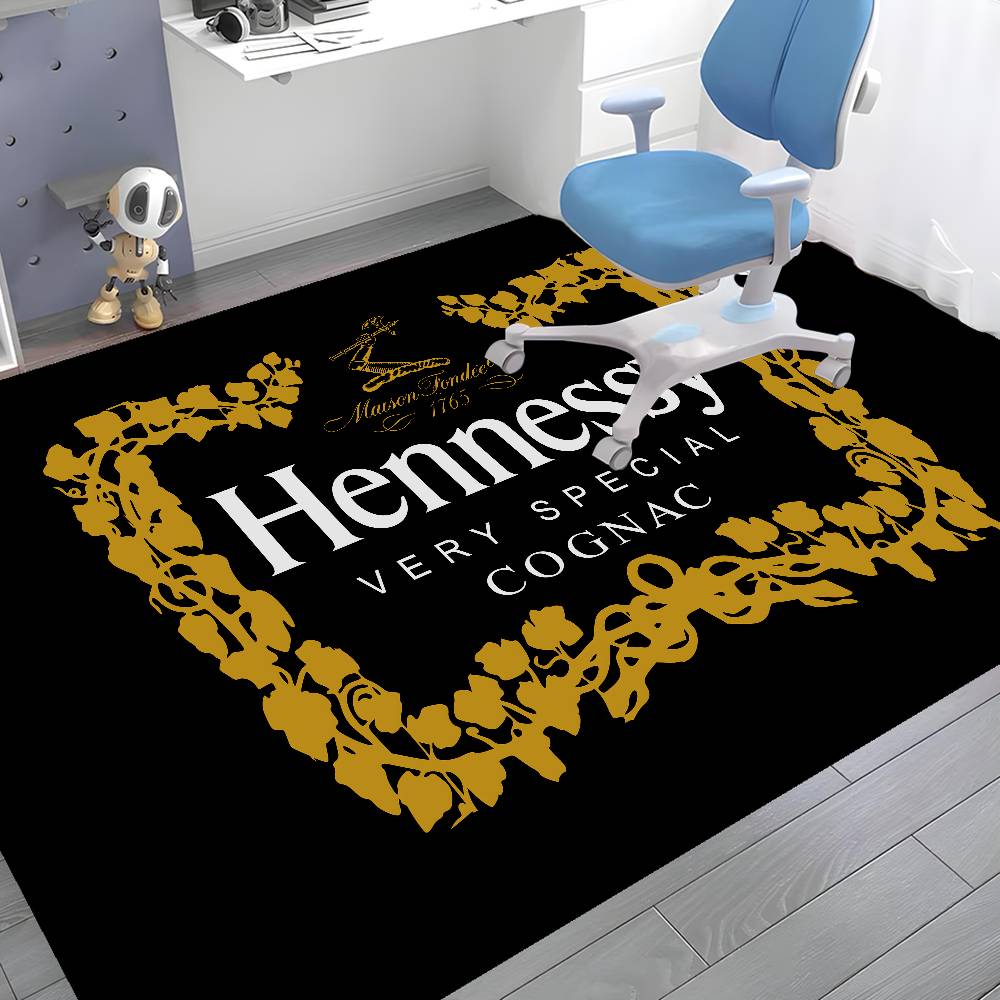 Hennessy Brandy Hallway Carpet Washable Non-Slip Living Room Sofa Chairs Area Mat Kitchen Doormat Area Rug