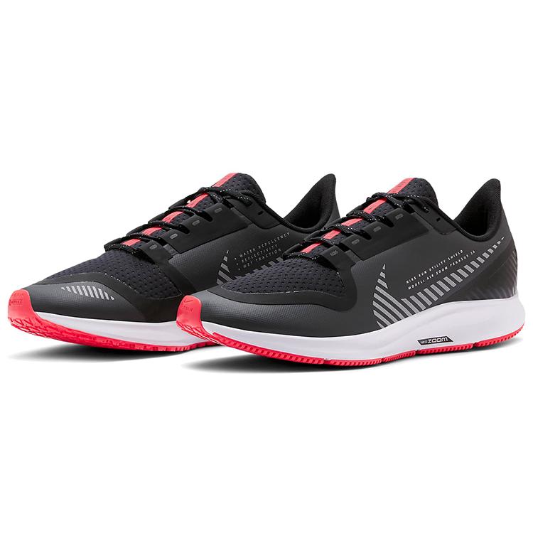 New Nike Air Zoom Pegasus 36 Shield 'Dark Smoke Grey Silver' AQ8005-004