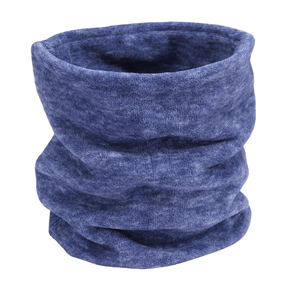 New Winter Scarf For Women Men Solid Double Layer Thick Fleece Cotton Neckerchief Ring Scarves Warm Neck Gaiter Muffler Ski Mask