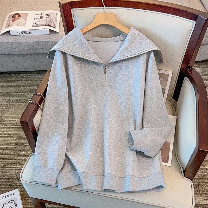 Plus Size Women's Stylish Slimming Hoodie and Long Pants Casual Set (Sizes 200-300 Jin)