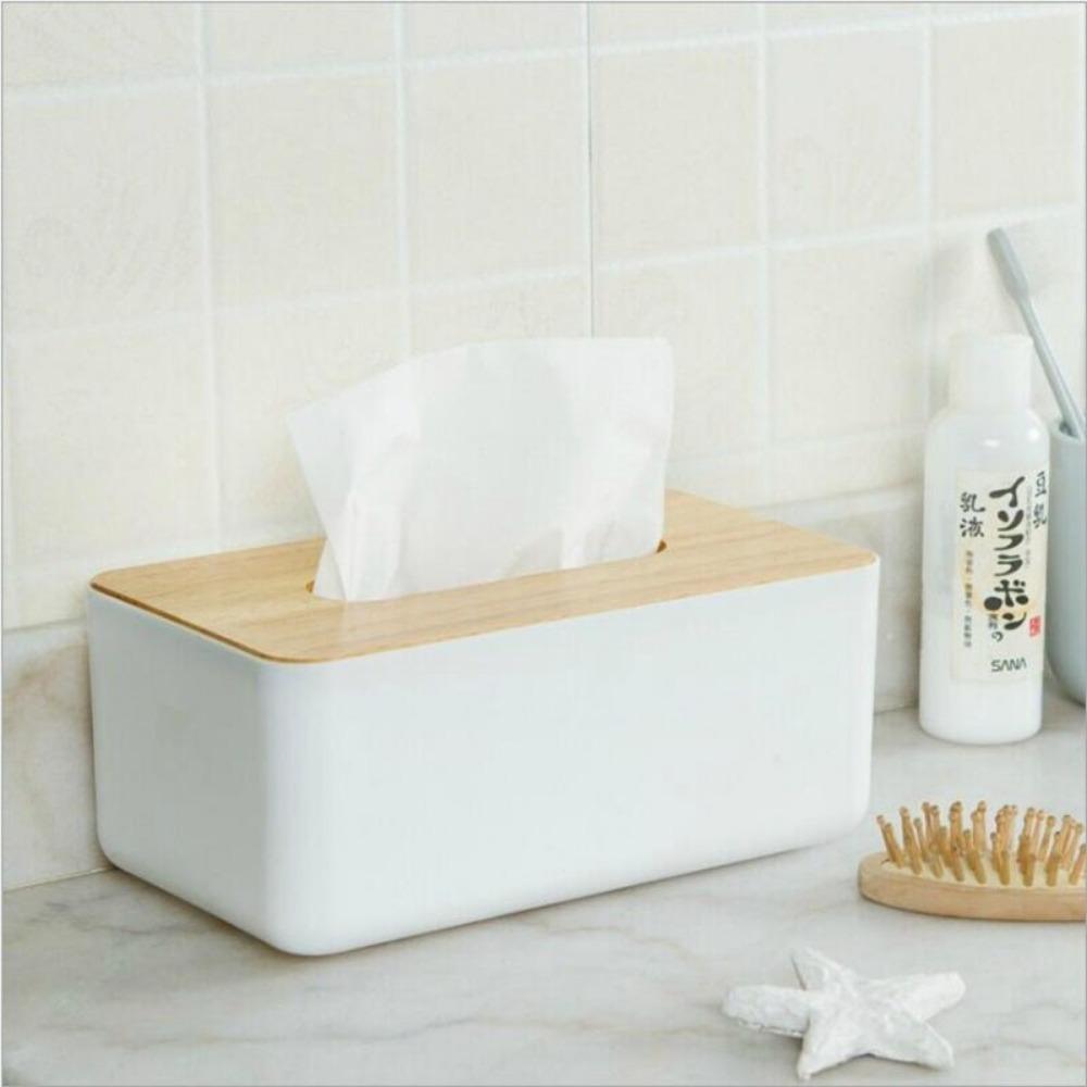 Portable Tissue Box Holder With Lid Removable Tissue Box Mini Tissue Storage Tube Holder Storage Box Desktop Napkin Organizer