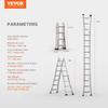 Telescoping Ladder A Frame 13 FT Extension Multi-Function for Homework