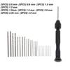 Hand Drill Mini Twist Drill Bits 26Pcs High Speed Steel Portable Set for Fine Drilling Resin Model Craft DIY Work