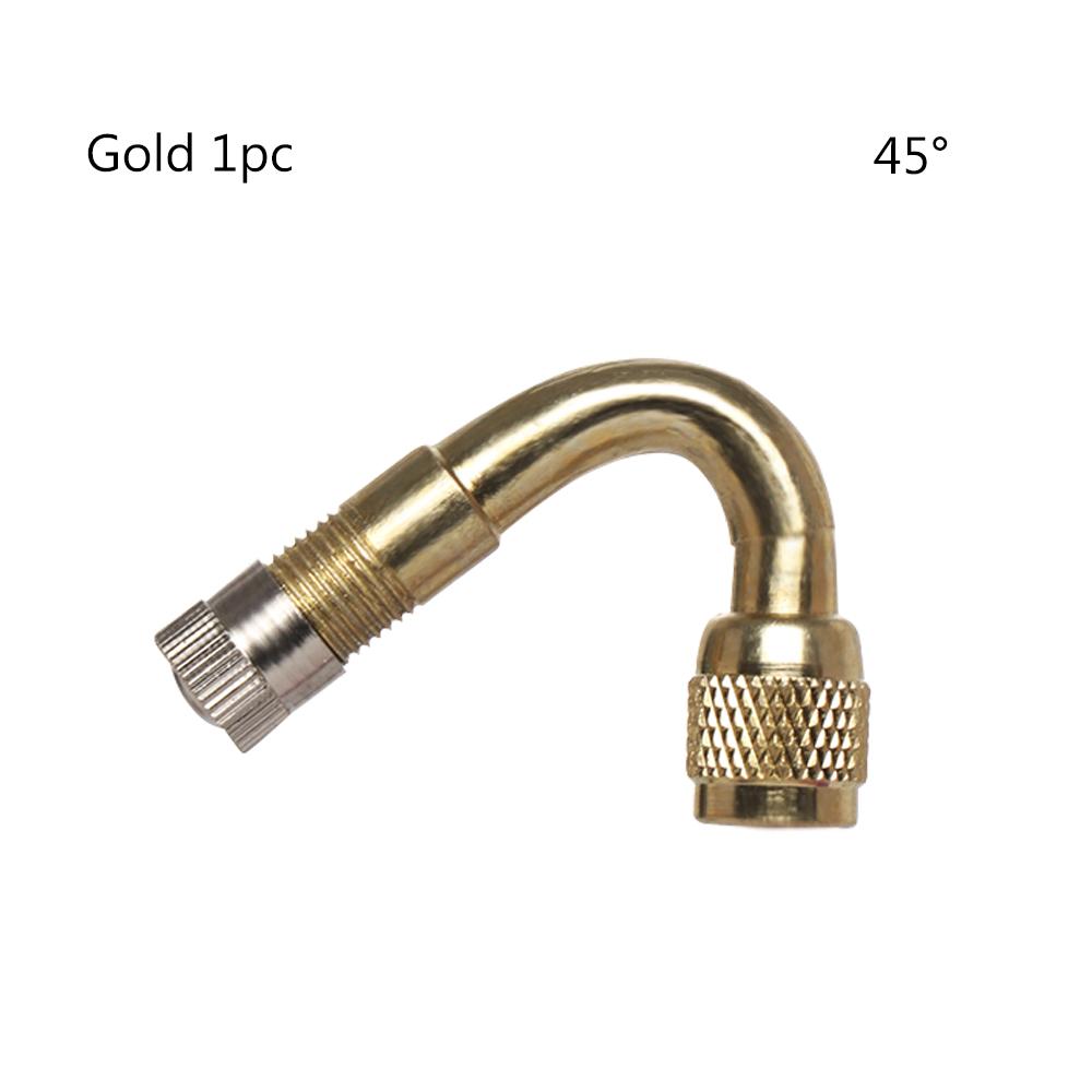 2Pc Miexd 45/90/135 Degree Air Tyre Valves For Truck Motorcycle Cycling Accessories Adapter Car Valve Extension Stem Brass