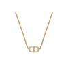 Dior Cd Logo Lobster Clasp Metal Necklace Women Necklace N2241WOMCY-D03S