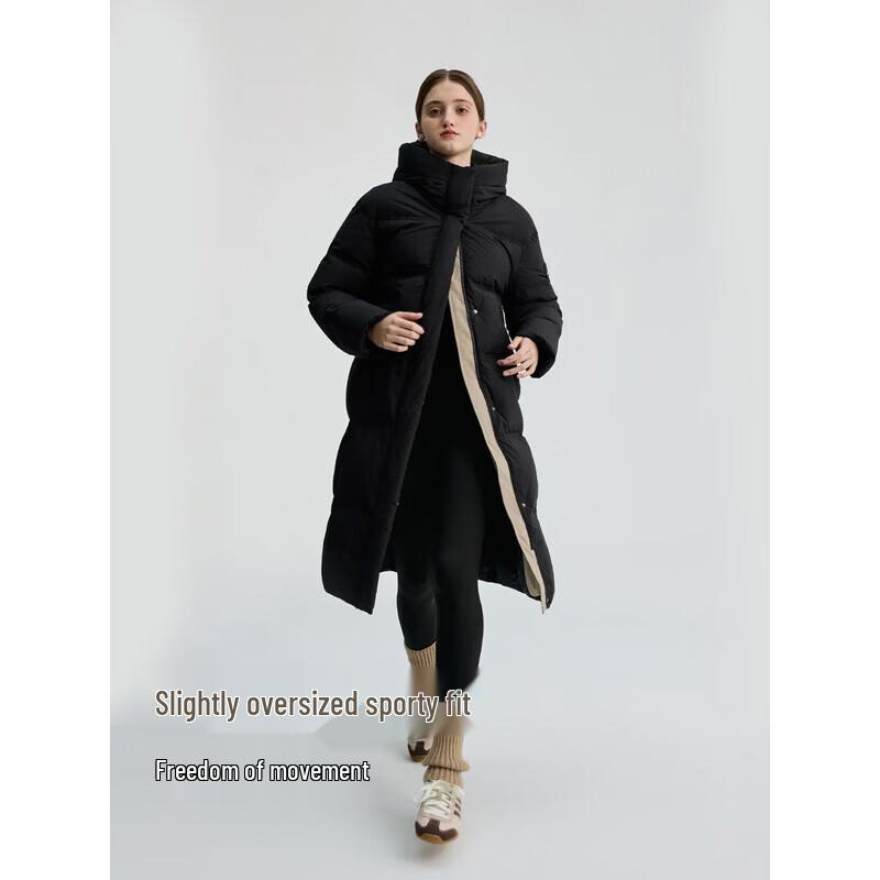 Bingjie Long Hooded Puffer Down Jacket J5400DR90