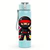 1pz Ninja Kid Ritratto a Schizzi di Colore 750ml Bottiglia d'Acqua Colorata in Plastica Tappo Flip-Top Anti-Perdita Per Sport Ufficio Uso Domestico