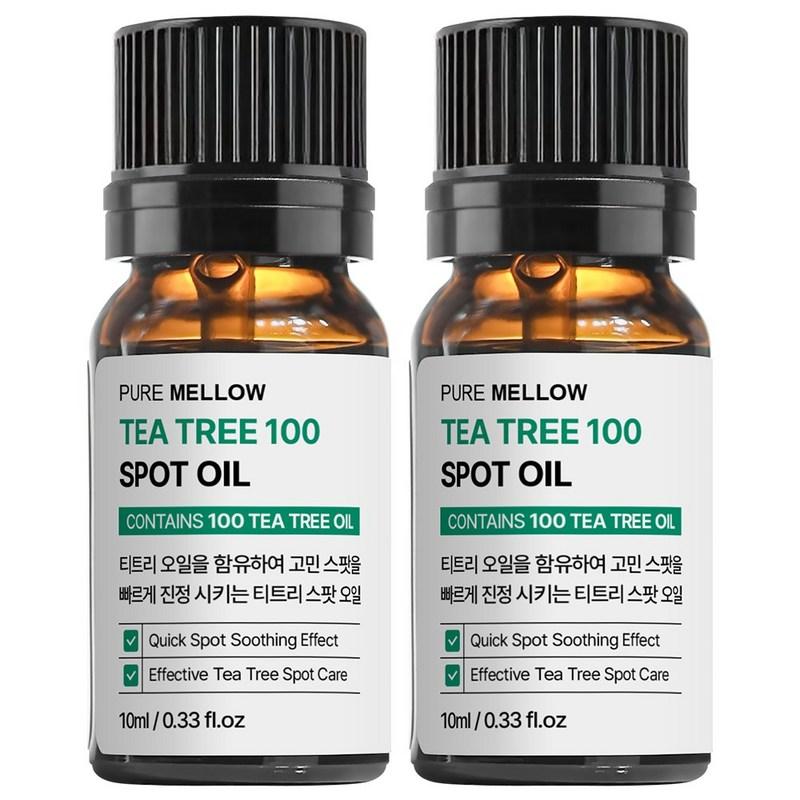 Pure Mellow Tea Tree 100 Spot Oil, 2 pcs, 10ml