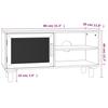 Vidaxl Stolik Pod Tv, Biały, 80X30X40 Cm, Drewno Sosnowe I Rattan