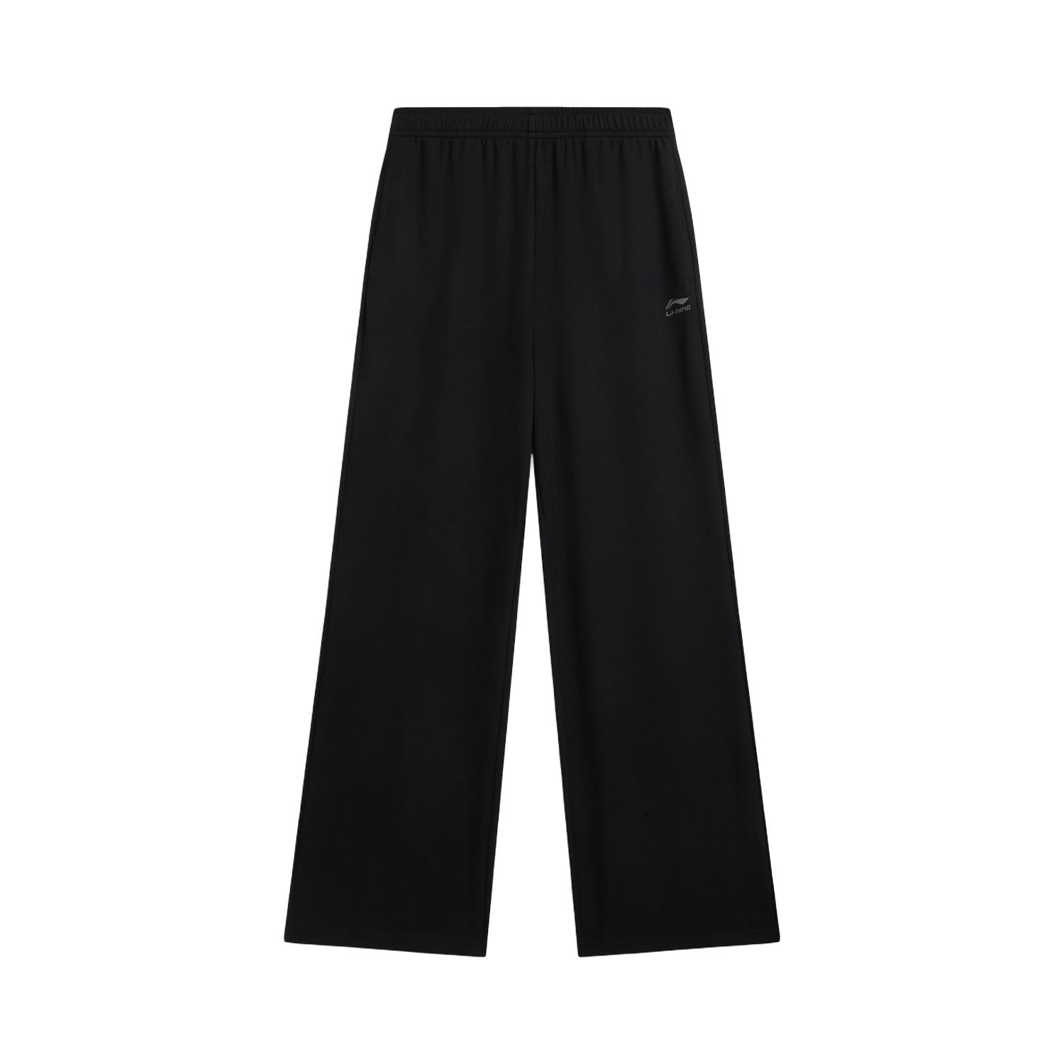 Li Ning Спортивный образ жизни Серия Логотип Вышивка Вязаные спортивные брюки Женские брюки AKLW258-3 XS