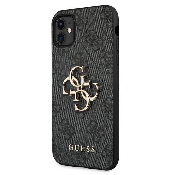 Guess Guhcn614Gmggr Iphone 11 6,1/ Xr Szary/Grey Hardcase 4G Big Metal Logo