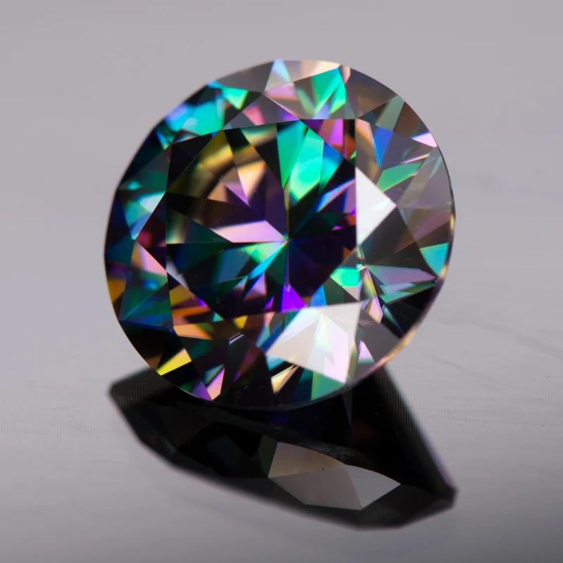 Růžový kulatý moissanitový diamant pěstovaný v laboratoři pro výrobu šperků DIY Materiály s tovární cenou