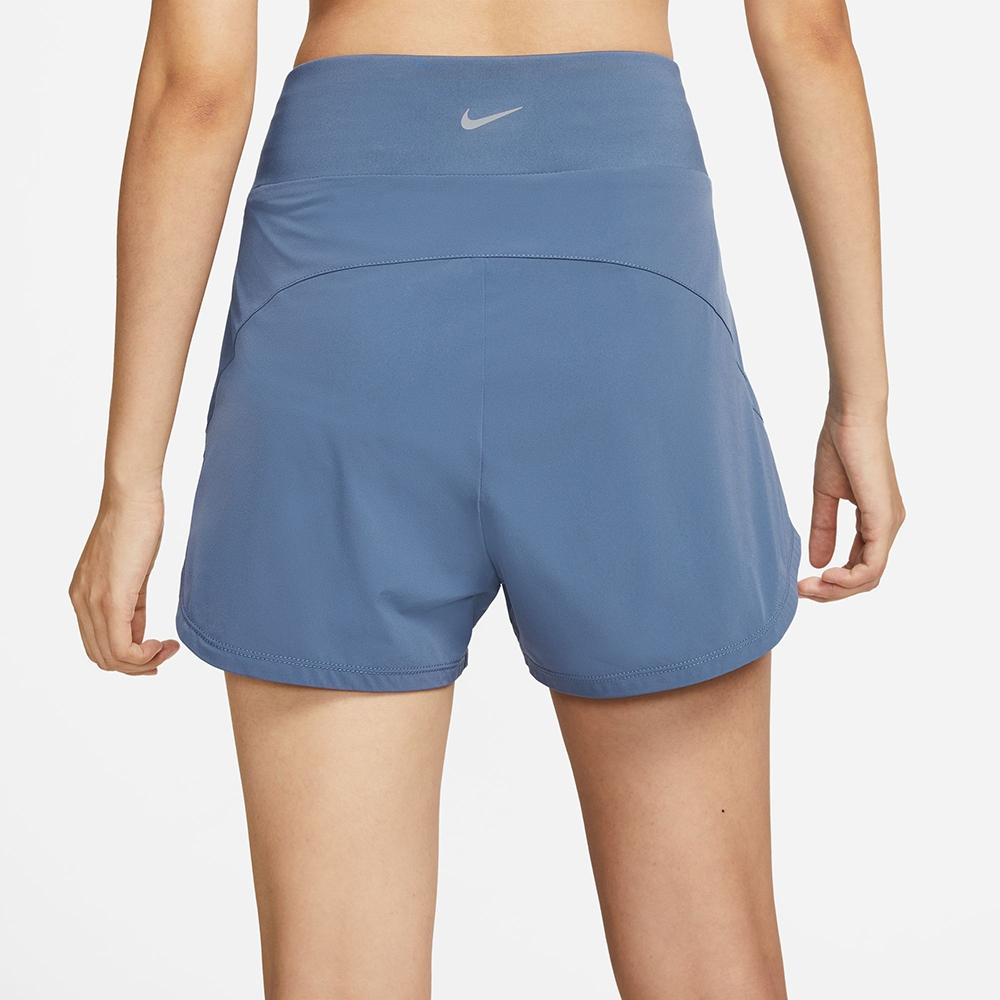 Nike Dri-FIT Bliss High-Waisted Training Shorts Women Bottoms Blue DX6019-491