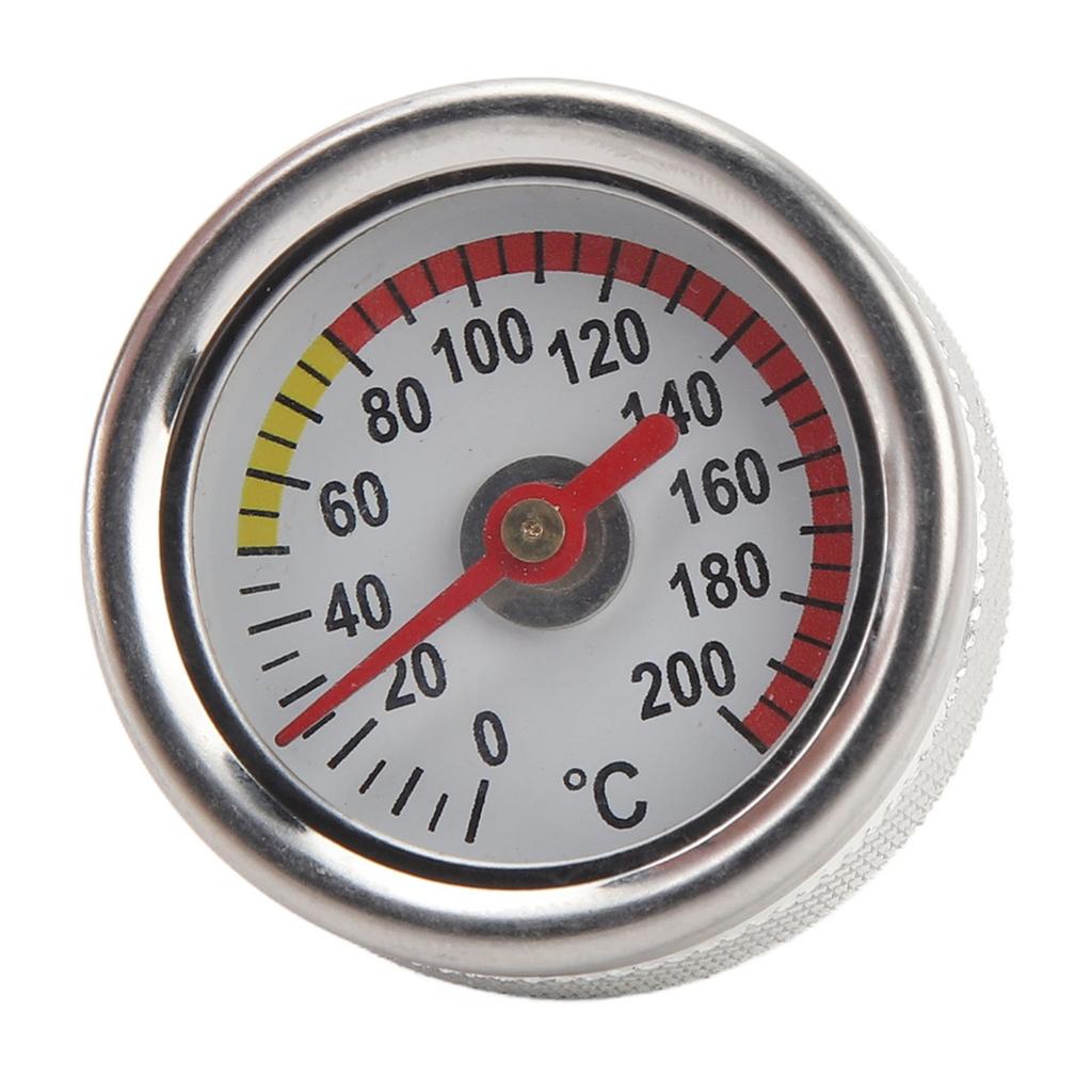M20 X 1.5 Motoröltemperaturanzeige 0 bis 200 Grad Celsius Einfache Installation Langlebige Metall Motorrad Öl Temperaturanzeige