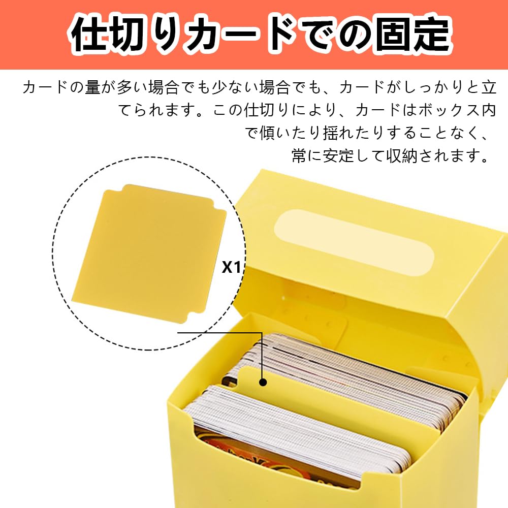 LIKENNY Deck 10 Compartments with Card Hard Trading Card Magnetic 5 Colors Case, Box, Storage, Separators, Case, Case, Appraisal, Storage, Loader,
