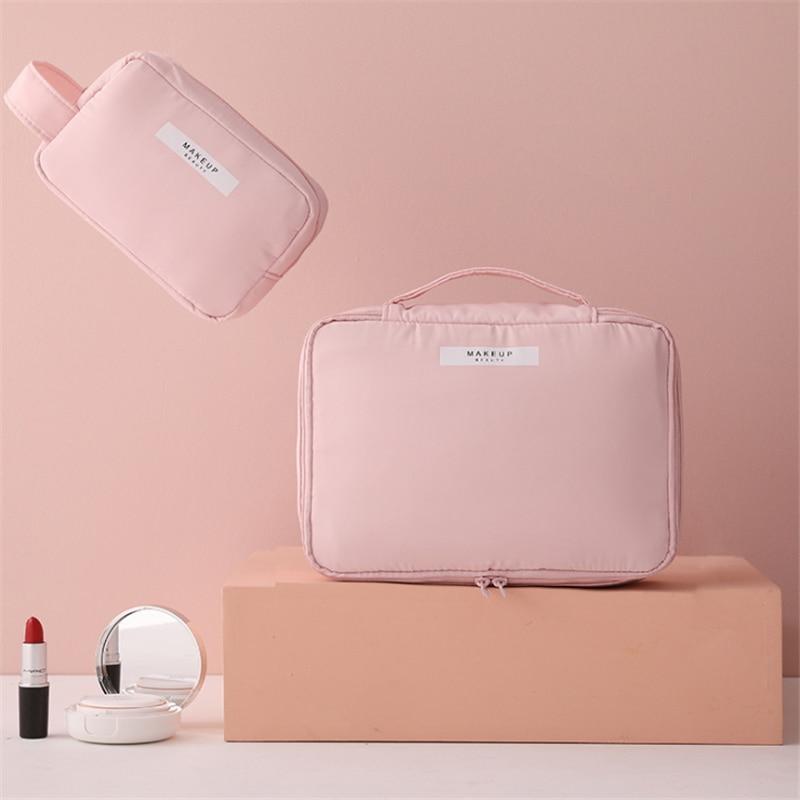 Trousse de maquillage pour femmes trousse de toilette organisateur étanche voyage maquillage pochette de rangement femme grande capacité Portable étui à cosmétiques