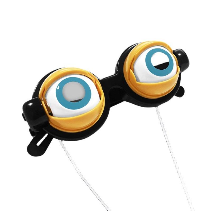Funny Prank Glasses For Adult Kids Crazy Blink Eyewear Big Frog Eye Plastic Toy Accessories Halloween Props Christmas Gifts