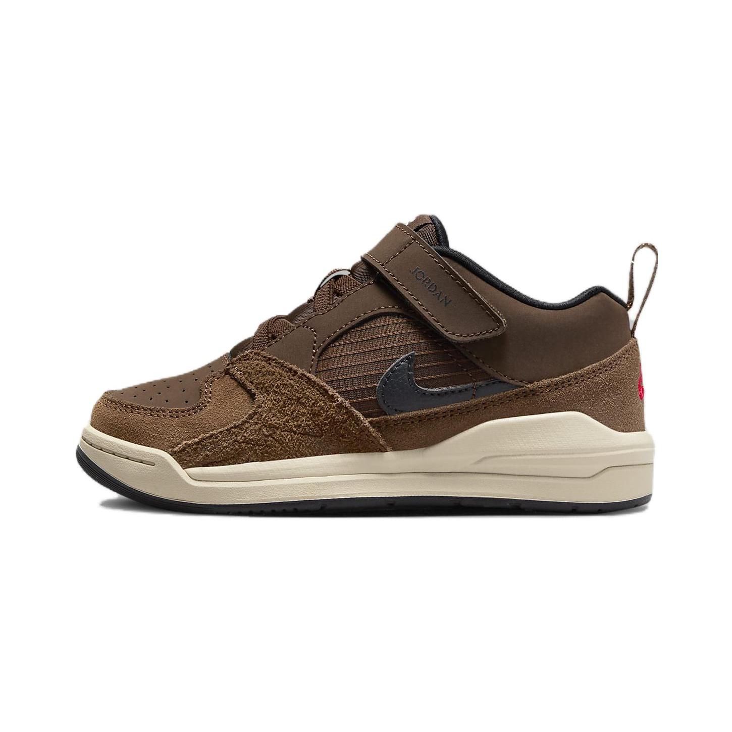 

New Jordan Air Jordan 1 Anti-Kick Low-Top Kids Lifestyle Shoes Brown Children Aged 3-7 Years Old DX4398-200 34