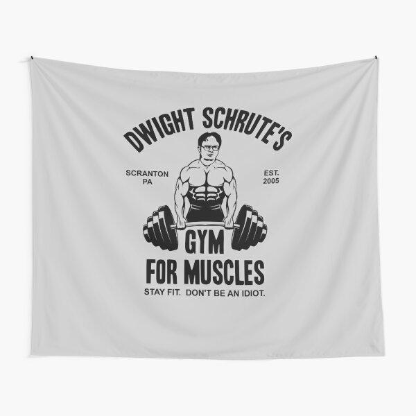 Fitness Tapestry Lifting Dumbbell Tapestry Workout Vintage Design Tapestries Wall Hanging for Bedroom Living Room Decoration