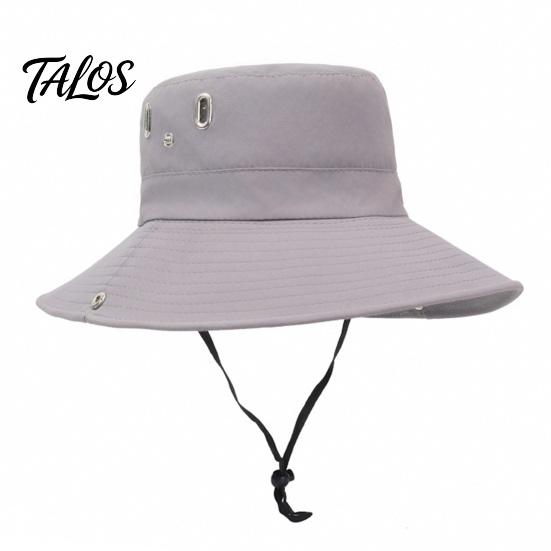 Sun Hat for Hiking Extra Wide Brim Men Women, Quick Dry Bucket Cap with Adjustable Outdoor Headwear Breathable Vents, Wind Cord Snap Flip Fishing
