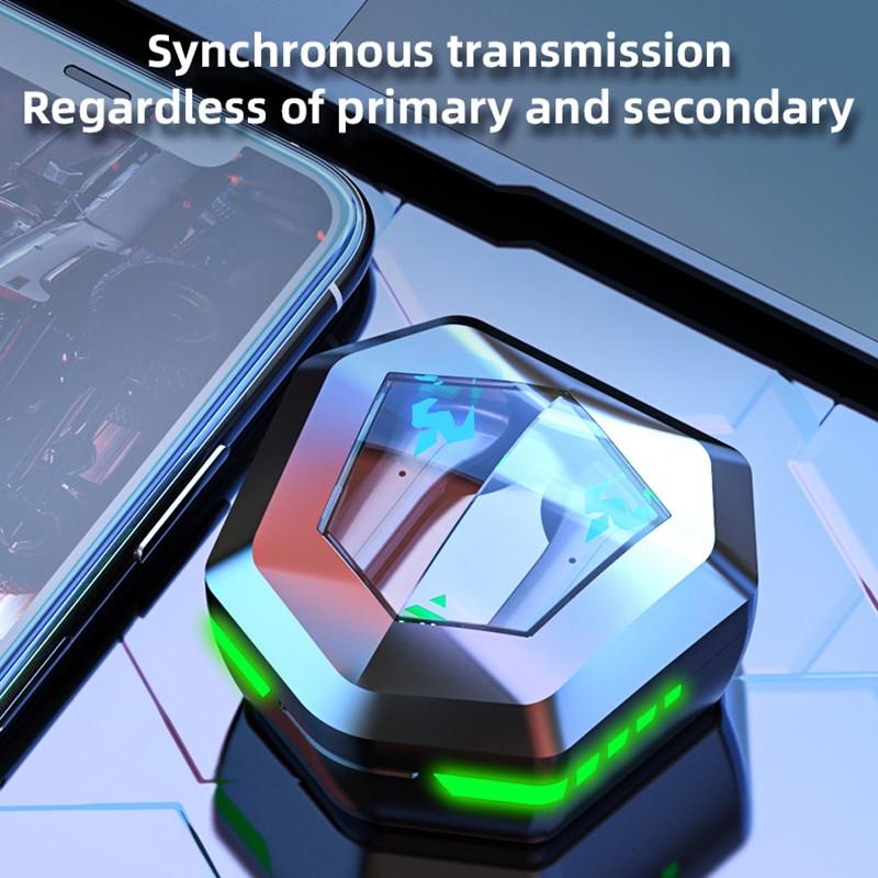 Low Delay Music Game Dual Mode Headset Wireless Earphones 9D Bluetooth 5.2 Headsets TWS Waterproof Headphones with Microphone