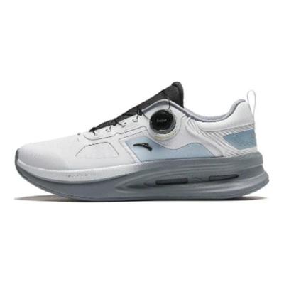 Round Toe Shock Absorbing Wear Resistant Low Top Training Shoes Men Sneakers Gray Blue 112417711-2