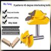 45-Degree Tenon Joint Trimmer, Mortise and Tenon Woodworking Engraver, 90-Degree Right Angle Milling Cutter, Panel Joining Blade