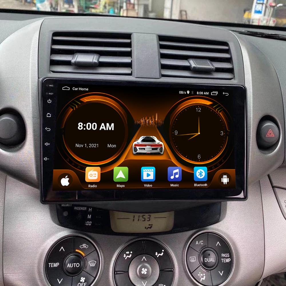 JIUYIN Radio for Toyota RAV4 RAV 4 2005 - 2013 Wireless CarPlay Android Auto Car Multimedia Player GPS 2 din autoradio