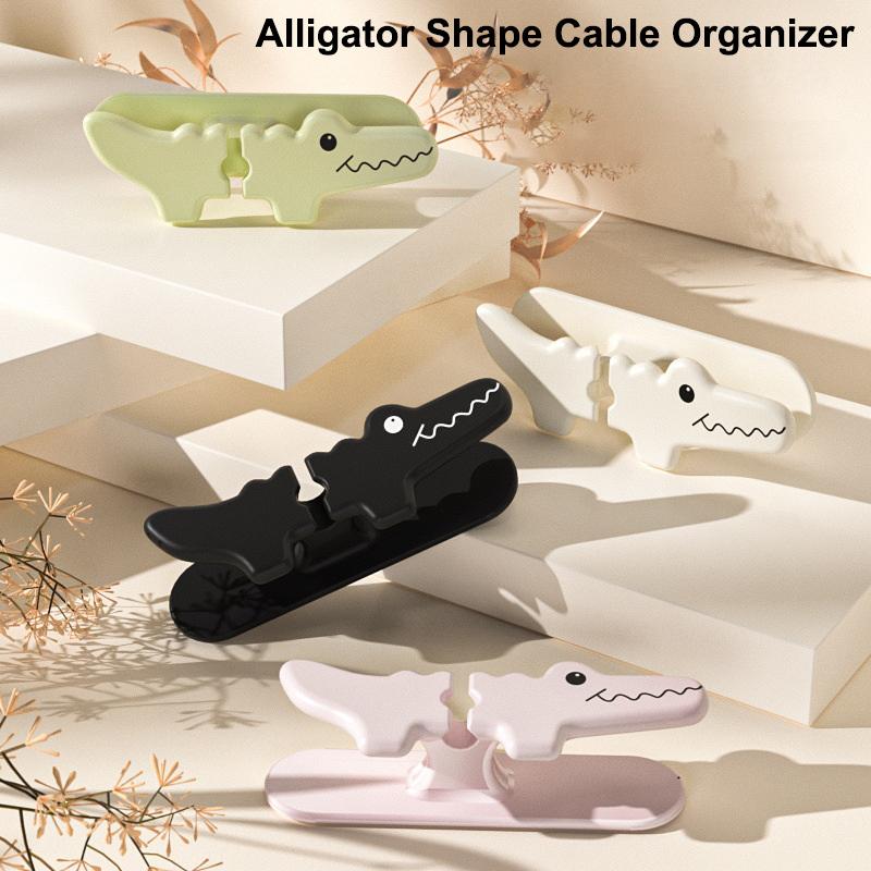 Cable Management Clips Cable Clips Desktop Cord Management Crocodile Grip Cute Cable Management Elastic Wire Organizer For Sofa