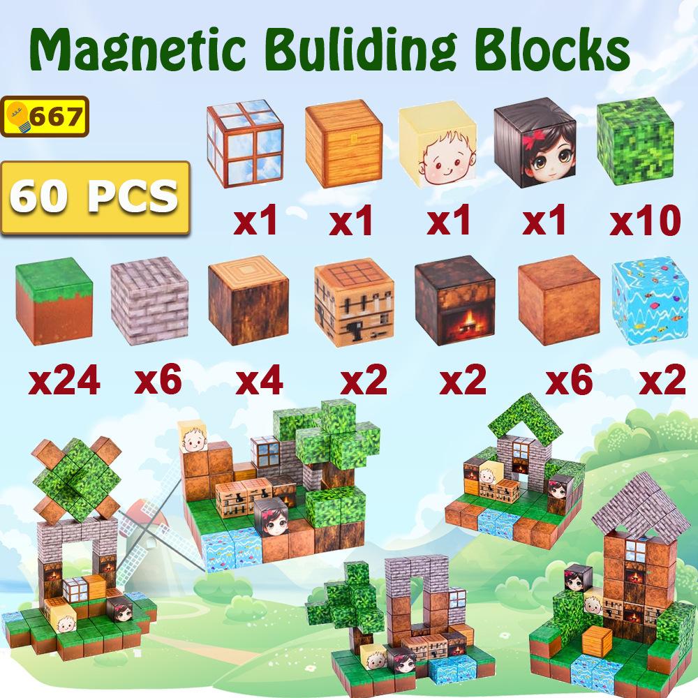 My Magnetic Cube Puzzle: 25MM Mini Building Block Magnets