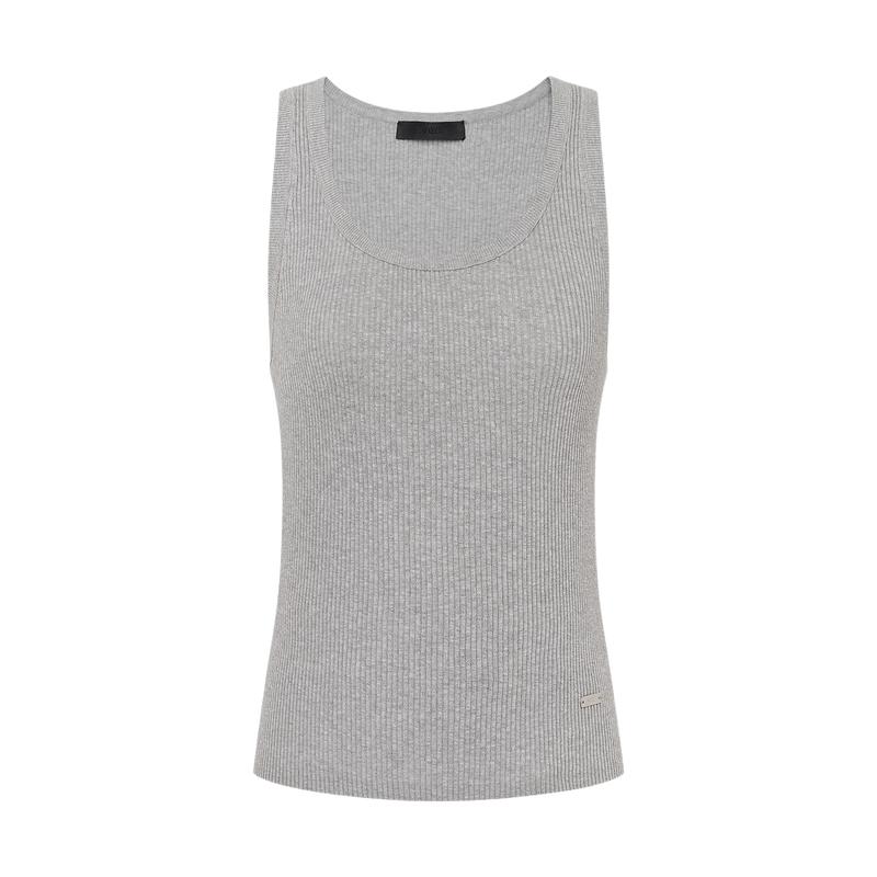 MO&Co. Women s Acetate Blend Knit Racerback Vest S