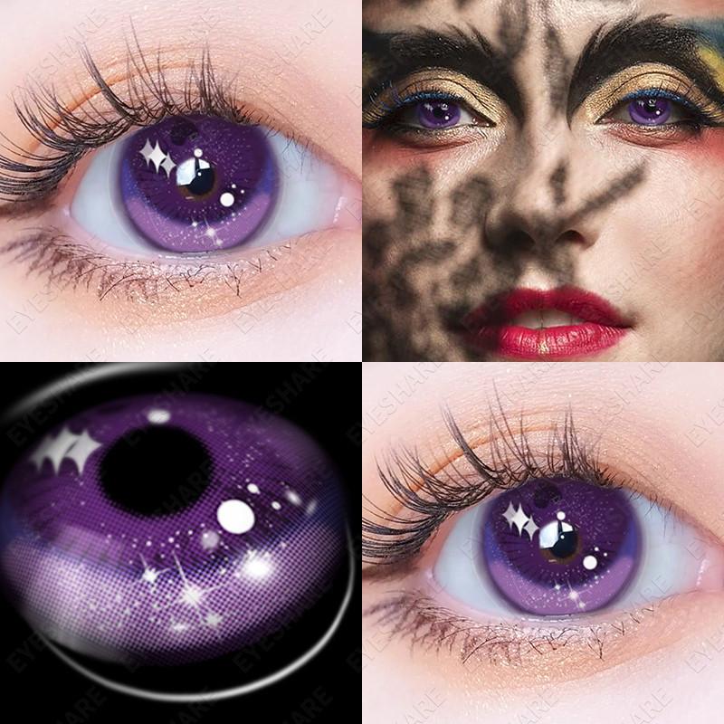 Eyeshare 1 Pair Cosplay Contact Lenses for Eyes Vampire Party Cosplay Colored Softlens 14.5mm Halloween Lens