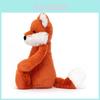 Plyšová hračka Liška Jellycat s krátkým vlasem pro dětský dárek a sběratele