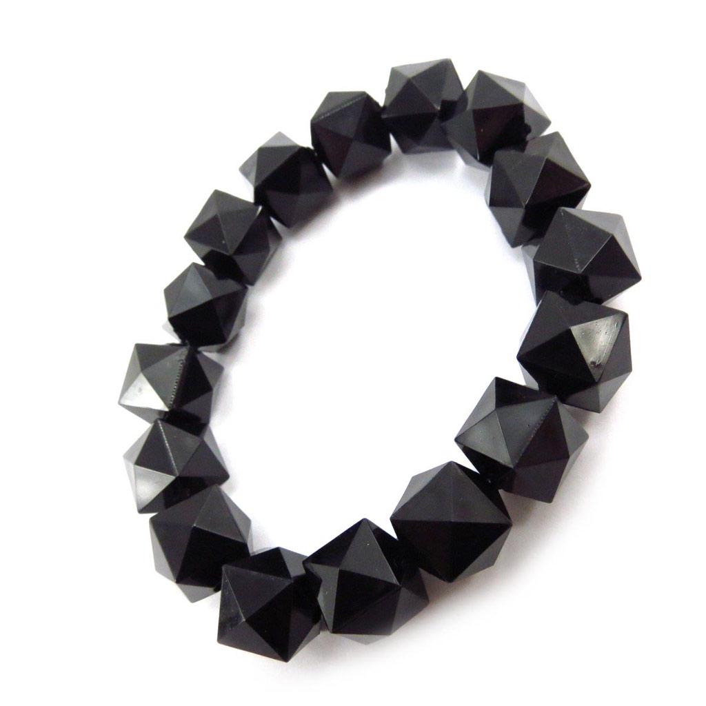 Les Trésors De Lily [J6323] - Black 'Métisse' Designer Bracelet