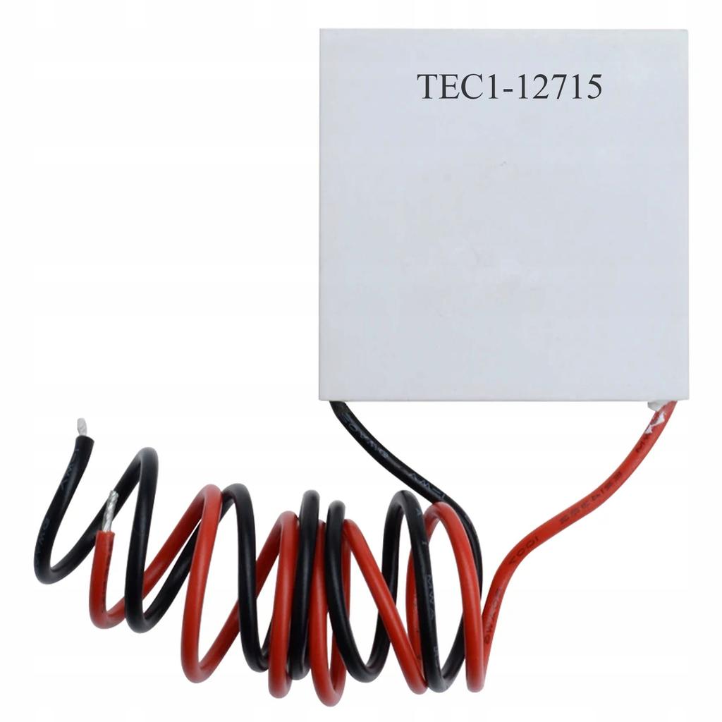 Rosfix Ogniwo Peltiera TEC1-12715 – Chłodzenie i Grzanie | Napięcie 0–15.5 V | Wymiary 40x40 mm, Moc 136 W