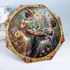 Victorian Tea Party Scene 8-Frame for Travel, camping, Casual Lightweight Portable Umbrella, Essential for every family Holidays Birthday Gift