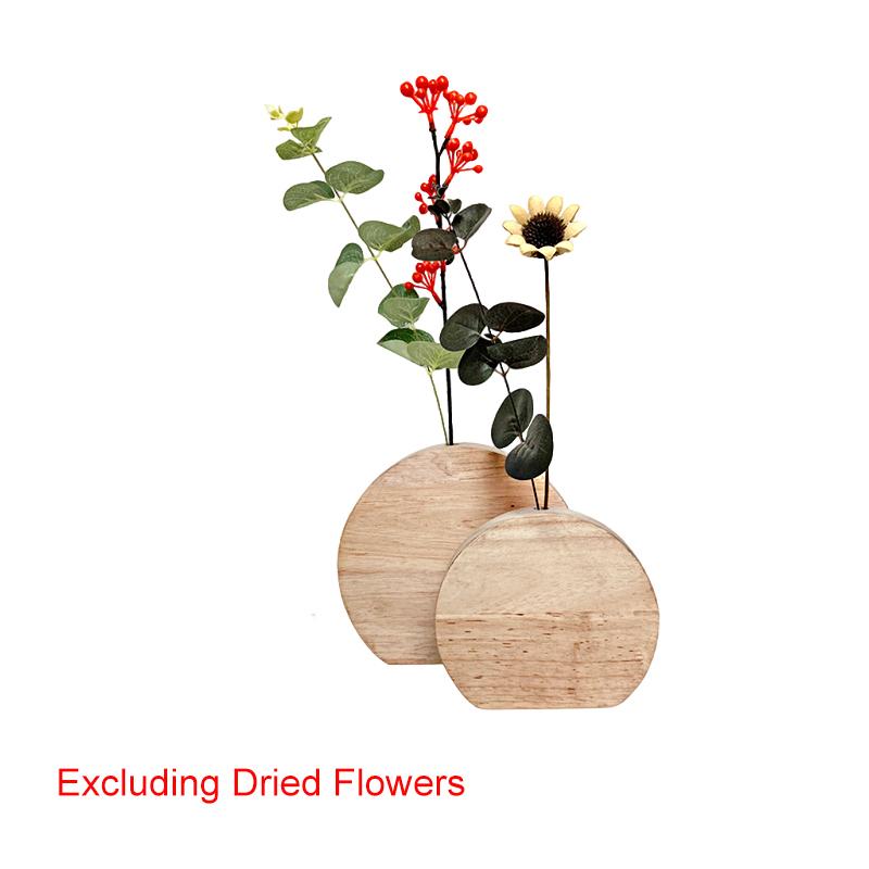 Lemn Lucrat Manual Cazare la Familie Materiale Naturale Retro Artă Florală Decorațiuni Interioare Aranjament Floral Meșteșuguri DIY Cameră de Zi 4 Stiluri