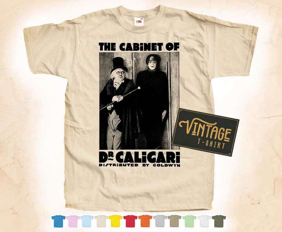

Black Print Das Cabinet des Dr. Caligari T-SHIRT Tee Vintage Poster Colors S-5XL 3XL