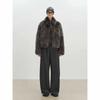 Winter new high-end fashion casual imitation silver fox fur integrated stand-up collar environmentally friendly fur short jacket winter