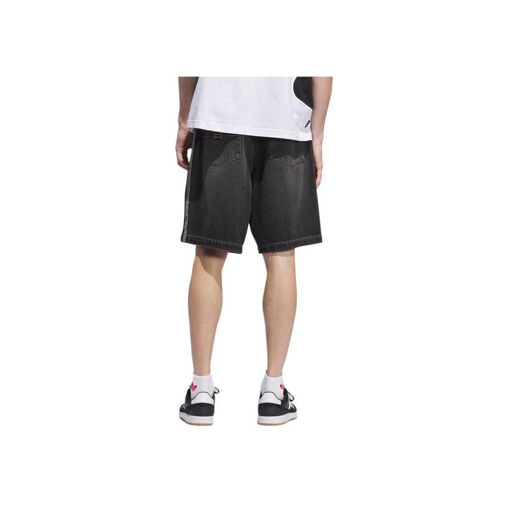 Adidas Originals Fashion Soft Comfortable Versatile Denim Shorts Men shorts Black JX5468