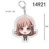 Danganronpa Kirigiri Kyouko Naegi Makoto Hinata Hajime Komaeda Nagito Nanami Chiaki Acrylic Keychain
